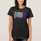 Barcode Merry Christmas Asexual Pride Flag LGBTQ Q Tシャツ (正面)