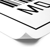 Barcode Motorcycle Rider ポスター (角)