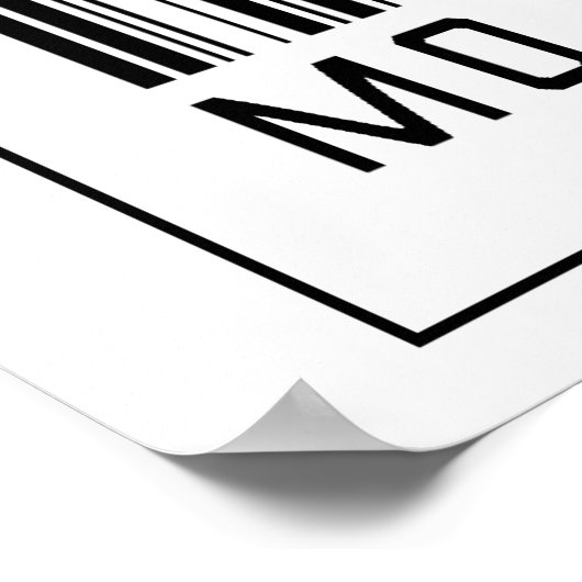 Barcode Motorcycle Rider ポスター (角)