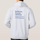 Barcodingホワイトスウェットシャツ パーカ (裏面)