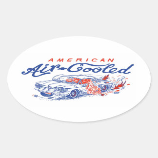 BardビーチによるAmerican Air-Cooled Corvairシール 楕円形シール