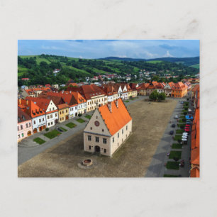 Bardejov、スロバキアの旧市街広場 ポストカード
