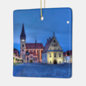 Bardejov、スロバキア、HDRの古い町の広場 セラミックオーナメント (左)