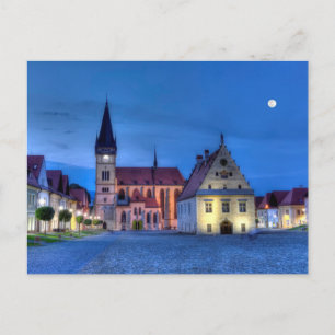Bardejov、スロバキア、HDRの旧市街広場 ポストカード