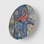 BardinArtの時計"ローレンスWelk " ラウンド壁時計 (傾斜)