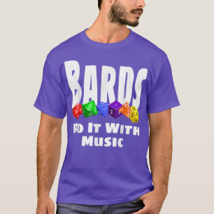 Bards音楽と一緒におもしろいそれを行うRPGサイコロゲームロールPl Tシャツ