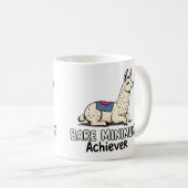 Bare Minimum Achiever Funny Llama Lazy Humor  コーヒーマグカップ (正面右)
