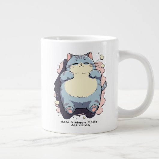 Bare Minimum Mode Activated – Relatable Mood ジャンボコーヒーマグカップ (右)