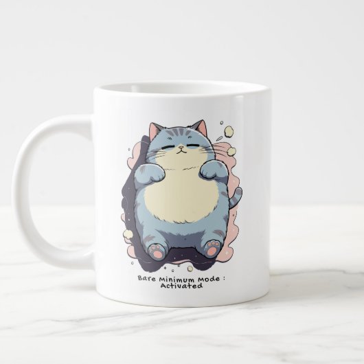 Bare Minimum Mode Activated – Relatable Mood ジャンボコーヒーマグカップ (左)