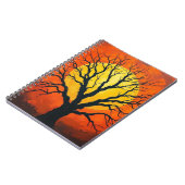 Bare Tree In Shadow With The Sun Notebook ノートブック (左側)