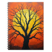 Bare Tree In Shadow With The Sun Notebook ノートブック (正面)
