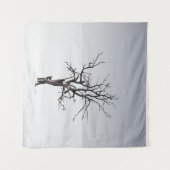 BARE TREE IN THE MIDDLE OF SNOW タペストリー (正面(横))