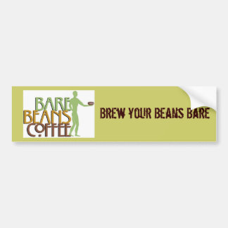 barebeansfinalgreenlogo1107Aは、裸あなたの豆を醸造します バンパーステッカー