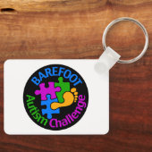 Barefoot Autism Challenge Trucker Hat キーホルダー (正面)