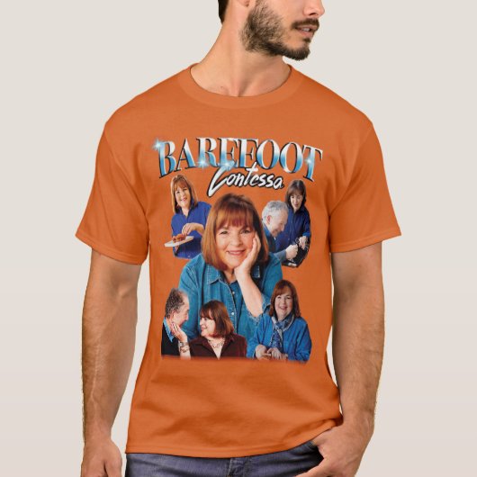Barefoot Contessa Ina Garten 90s Bootleg friend Tシャツ (正面)