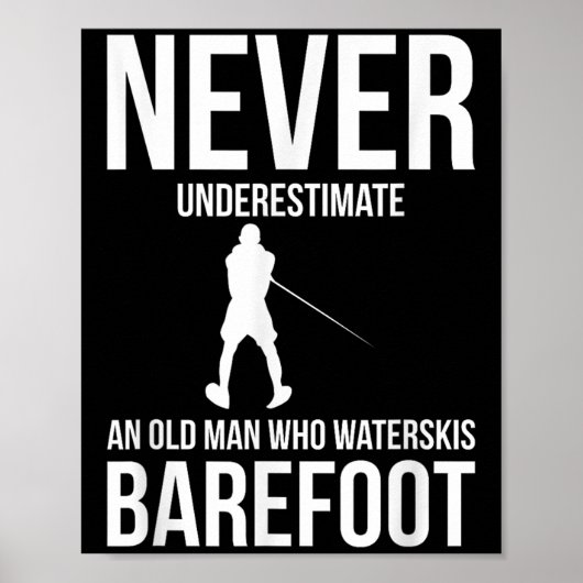 Barefoot Water Skiing Water Skis  ポスター (正面)