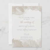 BarefootBrideによるキノコの水彩洗浄™ 招待状 (正面)