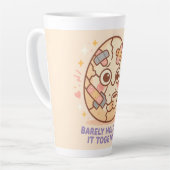 Barely Holding It Together カフェラテマグ (左アングル)