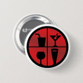 BarFanatic.comボタン- 2 1/4 inに 缶バッジ (正面&裏面)