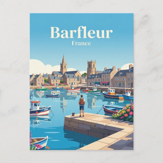 Barfleur France ポストカード (正面)