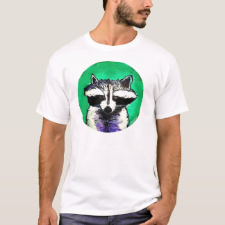 BargasArtworksのアライグマのワイシャツ Tシャツ