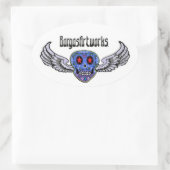 BargasArtworksロゴシール 楕円形シール (バッグ)