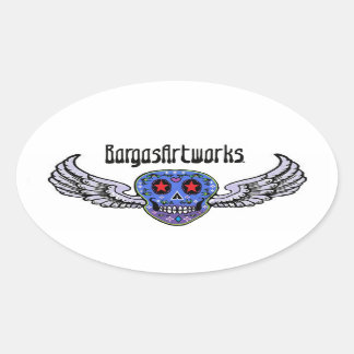 BargasArtworksロゴシール 楕円形シール