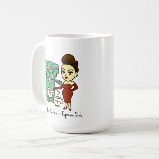 Bargasm: Now Available In Espresso Shots Mug コーヒーマグカップ (正面左)