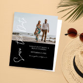 Bargin写真とタイポグラフィ日付を保存ブラック4