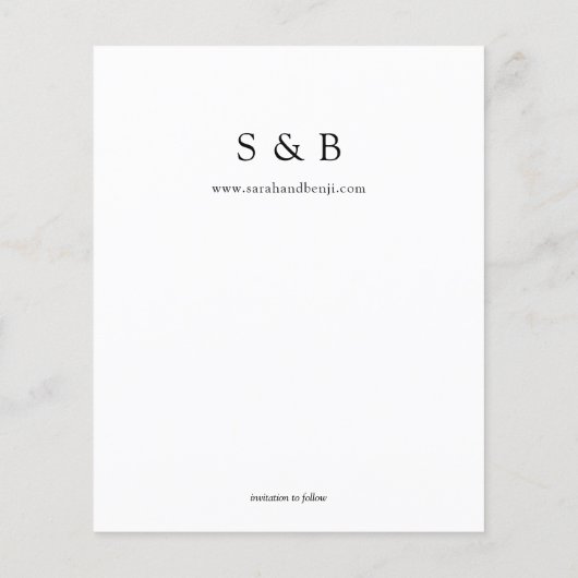 Bargin写真とタイポグラフィ日付を保存White H (裏面)