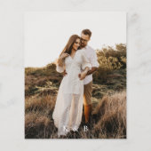 Bargin Photo & Boho Pampas Grass Save the Date (裏面)