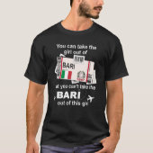 Bari Boarding Pass Bari Girl Bari Tシャツ (正面)