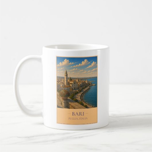 Bari, Italy – Vintage Travel Mug コーヒーマグカップ (左)