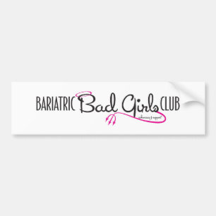 Bariatricの悪い女の子クラブロゴSchtuff バンパーステッカー