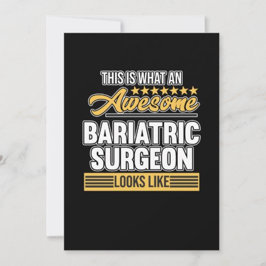 Bariatric Surgeon Surgery Medical Doctor Neurology サンキューカード (正面)