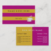 Baristaの名刺に"印を付けます" 名刺 (正面/裏面)