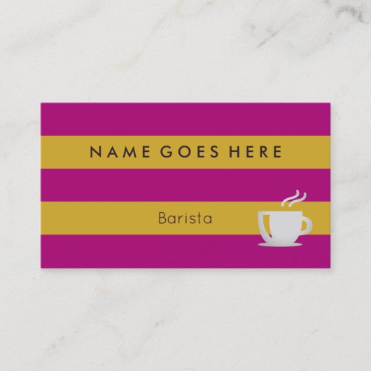 Baristaの名刺に"印を付けます" 名刺 (正面)