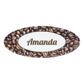 Baristaコーヒー豆のカフェの喫茶店の従業員 名札 (正面)