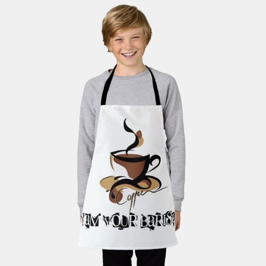 Barista エプロン (着用した状態)