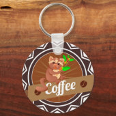 barista apronscoffee mugs apronsapronsdesign your  キーホルダー (裏面)