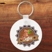 barista apronscoffee mugs apronsapronsdesign your  キーホルダー (正面)