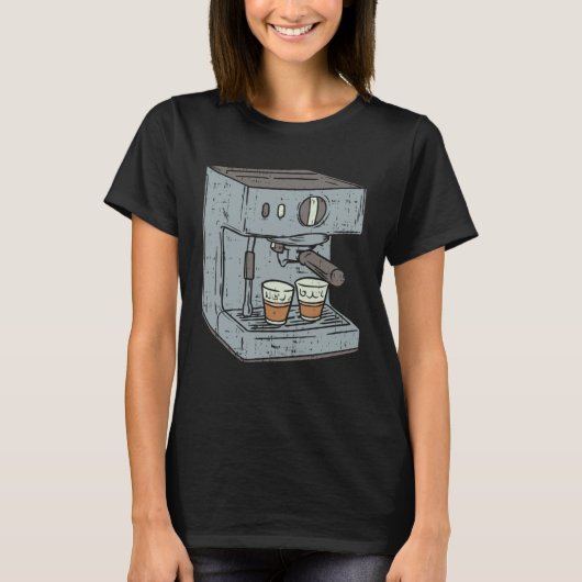 Barista I Espresso I Coffee Tシャツ (正面)