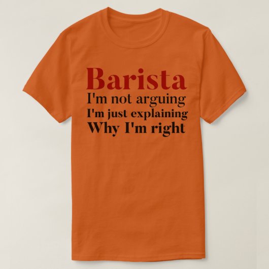barista ix27mはwhを説明するだけのix27mを主張していない tシャツ (デザイン正面)