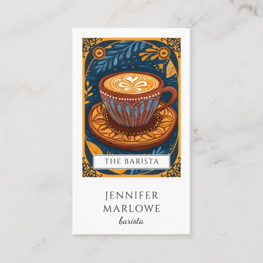 Barista Tarot  名刺 (正面)