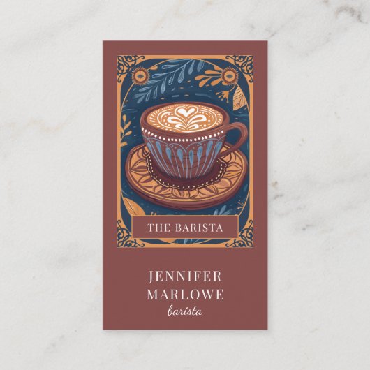 Barista Tarot  名刺 (正面)