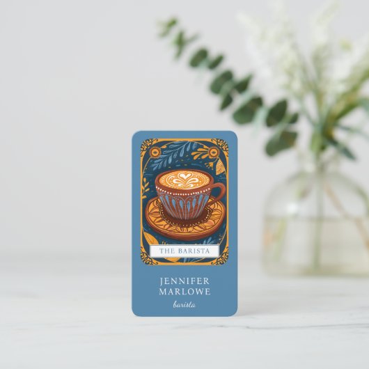 Barista Tarot Blue 名刺 (スタンド正面)
