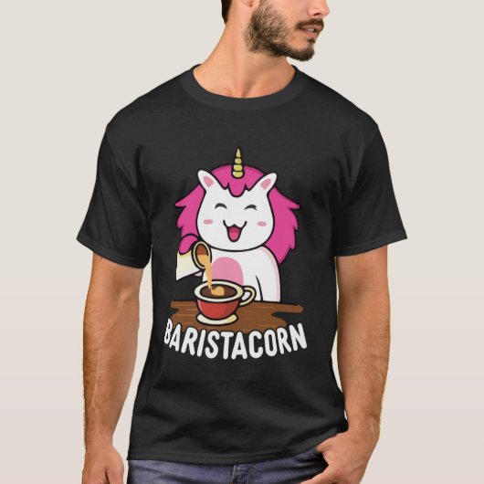 Baristacorn  Barista Unicorn Coffeemaker Tシャツ (正面)