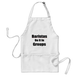 Baristasはグループのエプロン-黒い文字のそれをします スタンダードエプロン