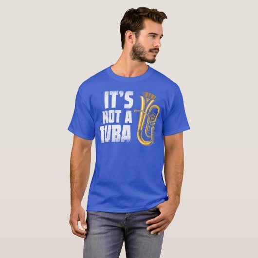 Baritone Euphonium Its Not auba Marching Band gift Tシャツ (正面フル)