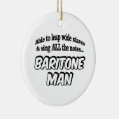 Baritone Man – 音楽スーパーヒーロー セラミックオーナメント (右)